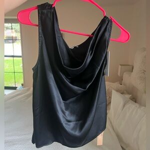 NWT Reformation Asymmetrical Silk Off-The-Shoulder Top - S